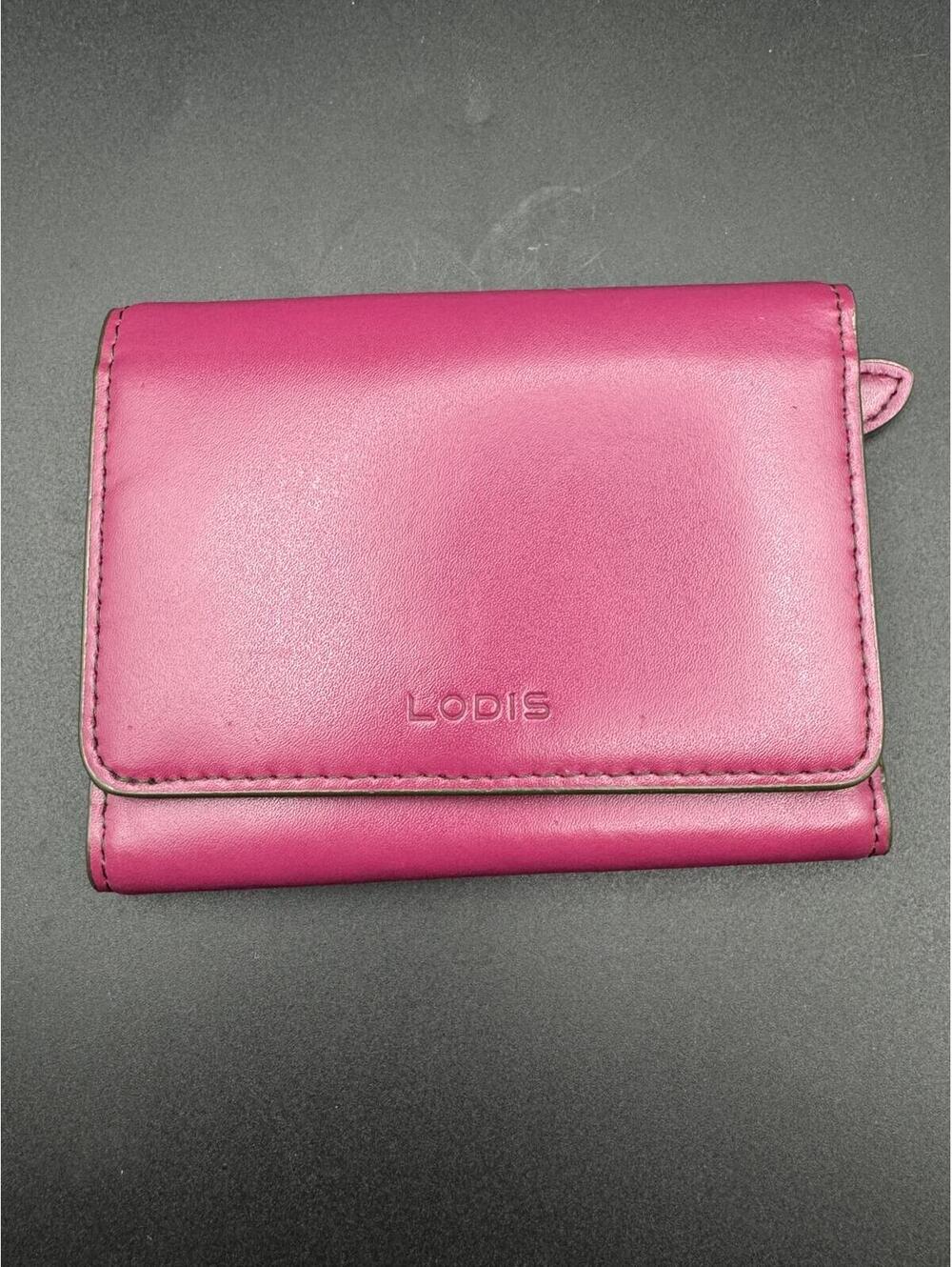 Lodis Audrey RFID Mallory French Purse Wallet in Plum